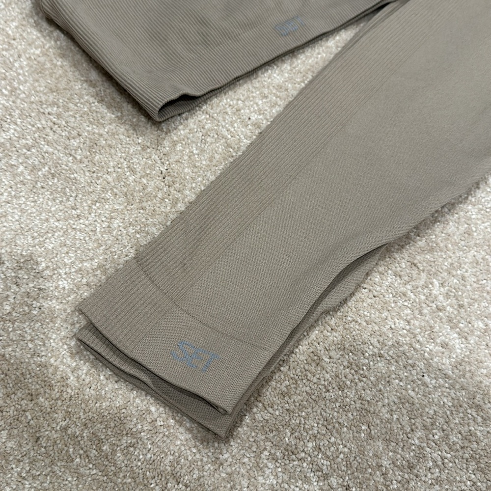 Set Active Ribbed Matching Set, Size Small - Picture 3 of 6
